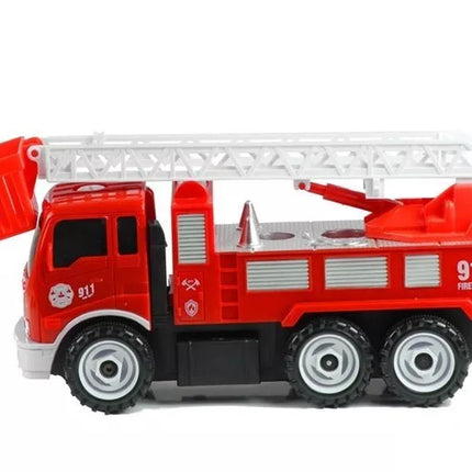 Išardomasis gaisrinės gelbėjimo sunkvežimis, mažasis mechanikas, ratų veržliaraktis, atsuktuvas