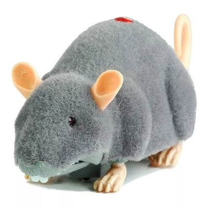 Didelis RC peliukas žaislas ant ratų pilkas - iškrėskite pokštą