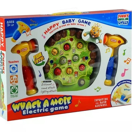 Žaidimas "Whack a Mole" – elektrinis žaidimas su plaktukais ir garsais