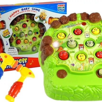 Žaidimas "Whack a Mole" – elektrinis žaidimas su plaktukais ir garsais