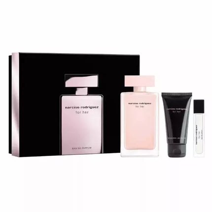 Narciso Rodriguez For Her Eau De Parfum purškalas 100ml rinkinys 3 vnt.