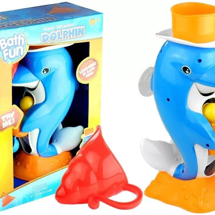 Delfinų bėgimo takeliai žaislas vonios baseino fontanas