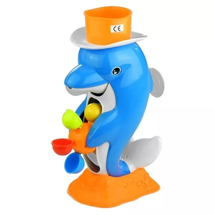 Delfinų bėgimo takeliai žaislas vonios baseino fontanas