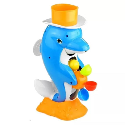 Delfinų bėgimo takeliai žaislas vonios baseino fontanas