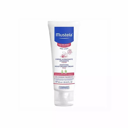 Mustela Drėkinamasis raminamasis kremas labai jautriai odai, 40 ml