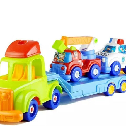 Transporto priemonių rinkinys Policijos Gaisrinė Automobilių transportavimo priekaba Atsukama