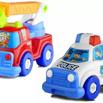 Transporto priemonių rinkinys Policijos Gaisrinė Automobilių transportavimo priekaba Atsukama