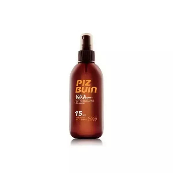 Piz Buin "Tan & Protect" Įdegį Akseleruojantis Aliejus Purškiklis SPF15 150ml
