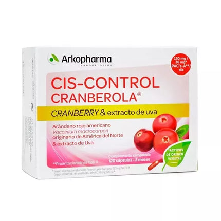 Arkopharma Ciscontrol Cranberola 120 Kapsulės