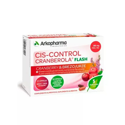 Arkopharma Cis-Control Cranberola Flash 20 Kapsulių