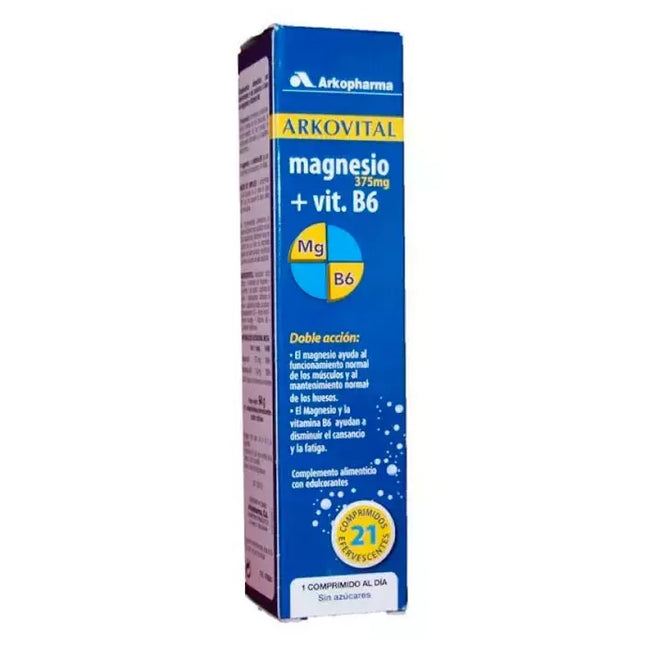 Arkopharma Arkovital Magnis 375mg 21 putojančių tablečių