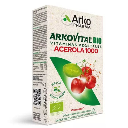 Arkopharma Arkovital Acerola 1000 Vitamin C 30 tablečių