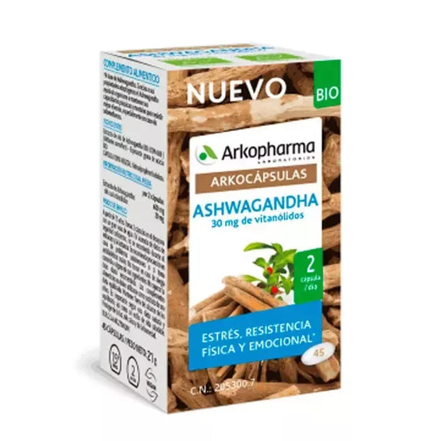 Arkocapsulas Ashwagandha Bio 45 Kapsulių