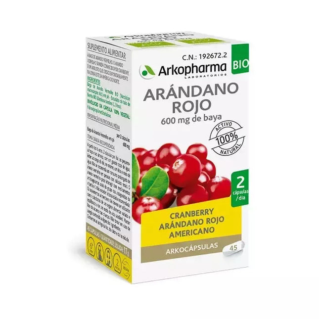 ARKOPHARMA Cranberry 45 kapsulių