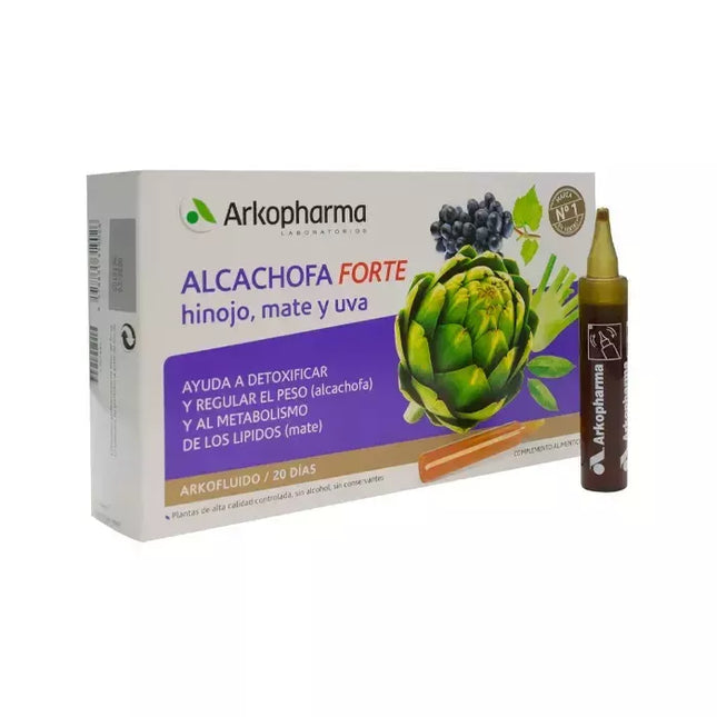 Arkopharma Arkofluido "Artichoke Forte" 20 ampulių