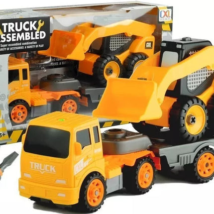 Du transporto priemonės, skirtos išardyti įrankius