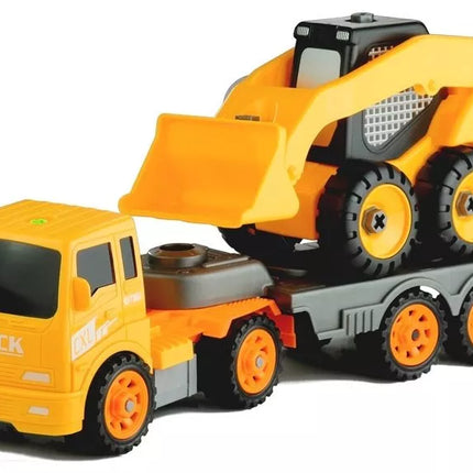 Du transporto priemonės, skirtos išardyti įrankius