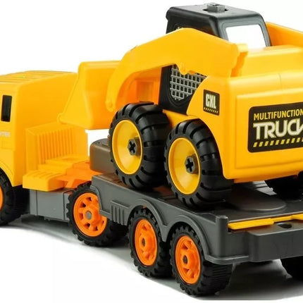 Du transporto priemonės, skirtos išardyti įrankius