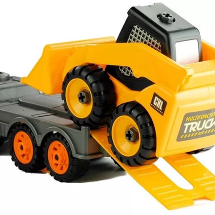 Du transporto priemonės, skirtos išardyti įrankius