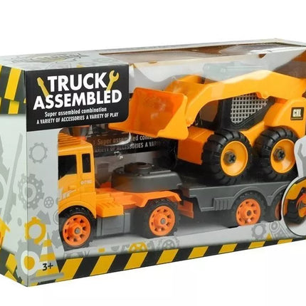 Du transporto priemonės, skirtos išardyti įrankius