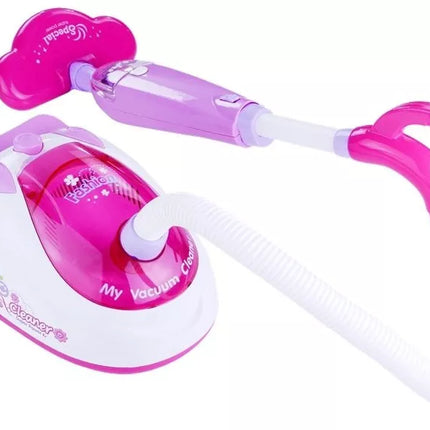 Rožinis realistiškas dulkių siurblys, 2 antgaliai