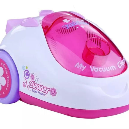 Rožinis realistiškas dulkių siurblys, 2 antgaliai