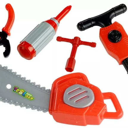 Gaisrininko rinkinys: gaisrinės mašina, šalmas, gesintuvas, pjūklas, 14 elementų