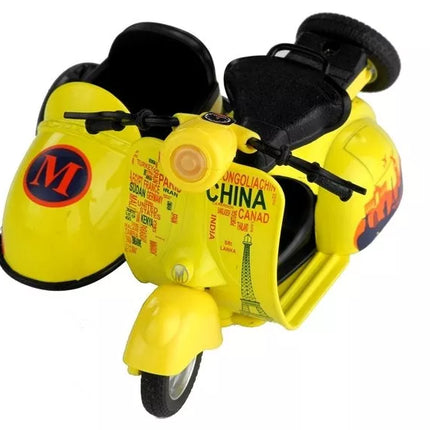 Žaislinis motociklas 3 spalvų, važiuoja, šviečia, žaidimas 1:14