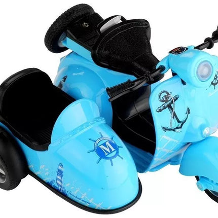 Žaislinis motociklas 3 spalvų, važiuoja, šviečia, žaidimas 1:14