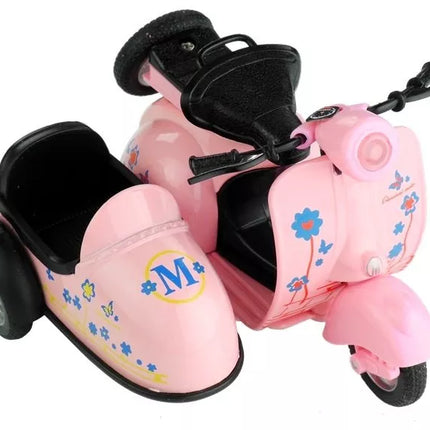 Žaislinis motociklas 3 spalvų, važiuoja, šviečia, žaidimas 1:14