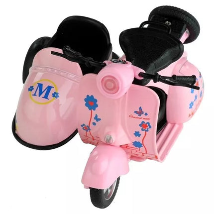 Žaislinis motociklas 3 spalvų, važiuoja, šviečia, žaidimas 1:14