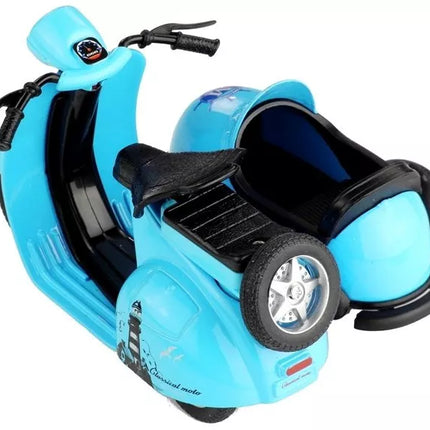 Žaislinis motociklas 3 spalvų, važiuoja, šviečia, žaidimas 1:14