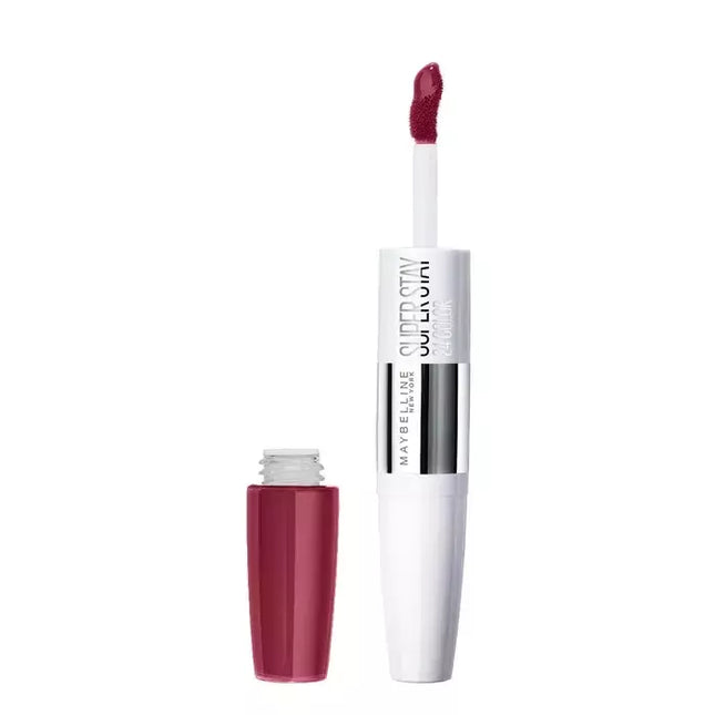 Maybelline Superstay 24 2-Step skystis lūpų dažai 195 Raspberry