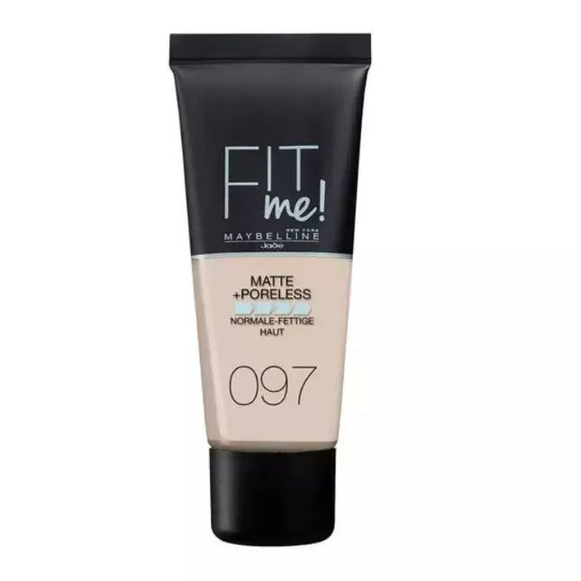 Maybelline Fit Me Matte & Poreless makiažo pagrindas 97 Natural Porcelain 30ml