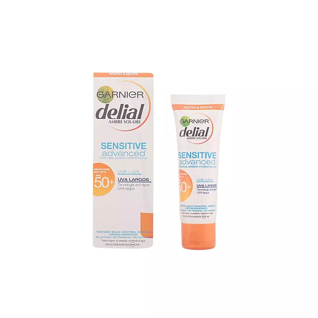 Delial Sensitive Advanced kremas ar SPF50, 50ml