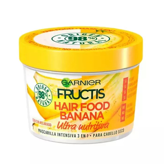 Garnier Fructis Plaukų kaukė su bananais, itin maitinanti, 390 ml