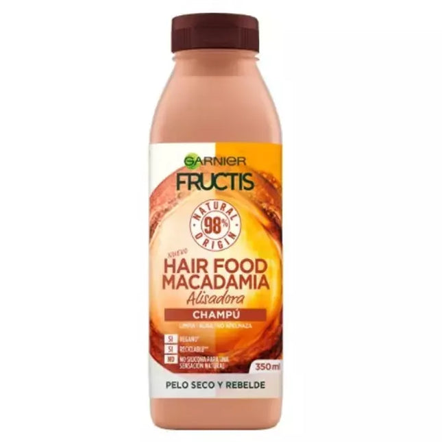 Garnier Fructis Macadamia plaukų priežiūros priemonė tiesinimo šampūnas 350ml