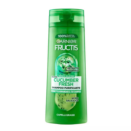 Garnier Fructis Agurkų gaivumo šampūnas riebiems plaukams 250ml