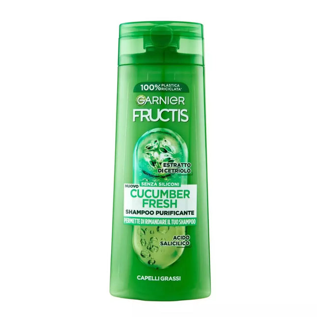 Garnier Fructis Agurkų gaivumo šampūnas riebiems plaukams 250ml