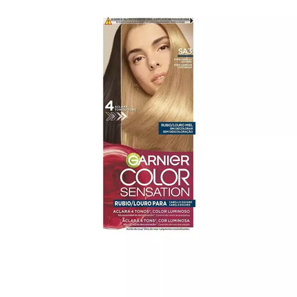 Garnier Color Sensation Ttinta Šviesi Spalva Nėra Balinimo Tamsiems Plaukams Medaus Blondinė 5 U