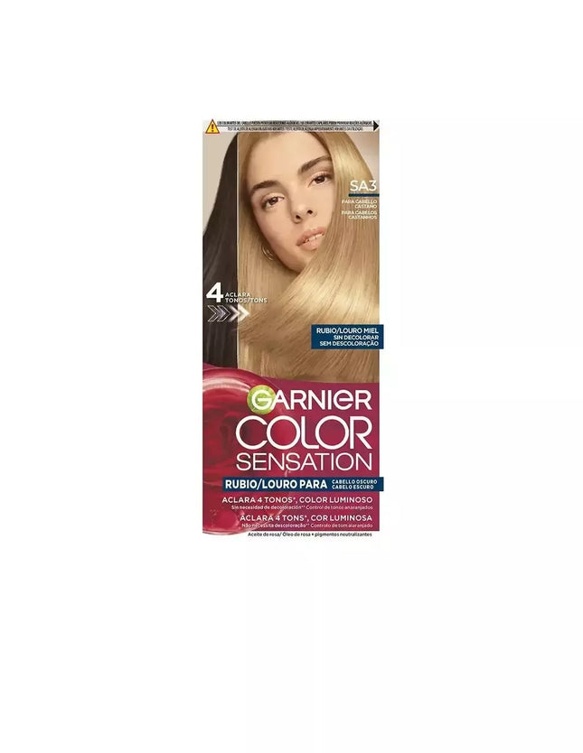 Garnier Color Sensation Ttinta Šviesi Spalva Nėra Balinimo Tamsiems Plaukams Medaus Blondinė 5 U