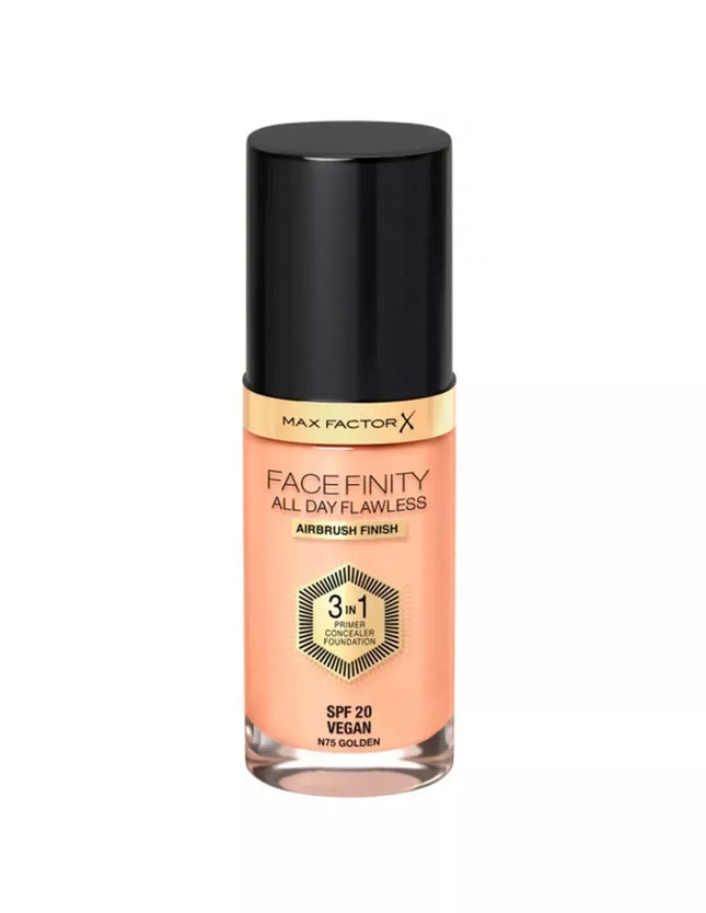 Max Factor Facefinity 3 viename gruntas, korektorius ir makiažo pagrindas 75-Golden 30ml