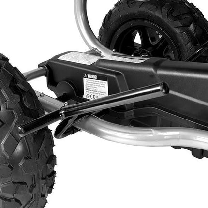 Pedalinis gokartas B012 su pripučiamais ratais, mėlynas