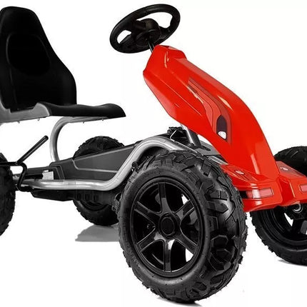 Gokartas B012 Pripučiamos Padangos Raudonas