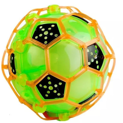 Šokinėjantis šokantis kamuolys, futbolas, žaidimo šviesa