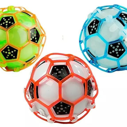 Šokinėjantis šokantis kamuolys, futbolas, žaidimo šviesa