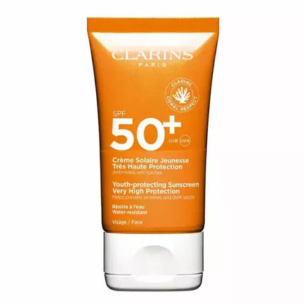 Clarins apsauginis nuo jaunystės kenkiančių veiksnių kremas nuo saulės su aukšta apsauga SPF50 50ml