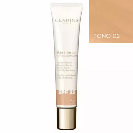 Clarins Skin Illusion Tonuotas drėkiklis SPF25 02 40ml