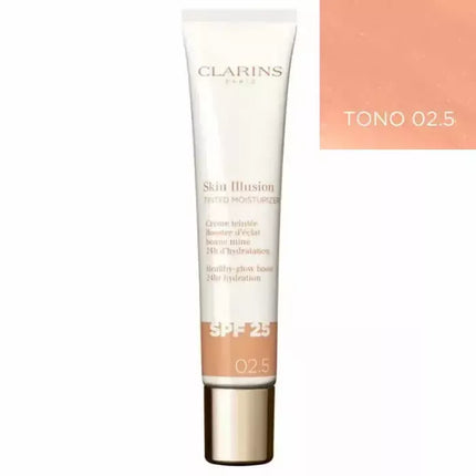 Clarins "Skin Illusion" "SPF25" drėkinamasis kremas su spalva 02.5 40ml