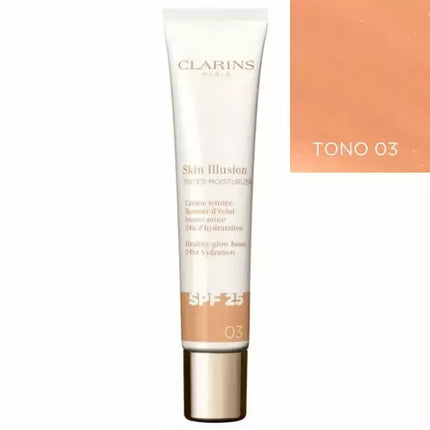 Clarins Skin Illusion tonuotas drėkiklis SPF25 03 40ml